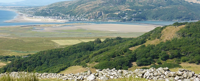Overlooking the Mawddach Estuary from the hills above Friog, on the Wales Coast Path