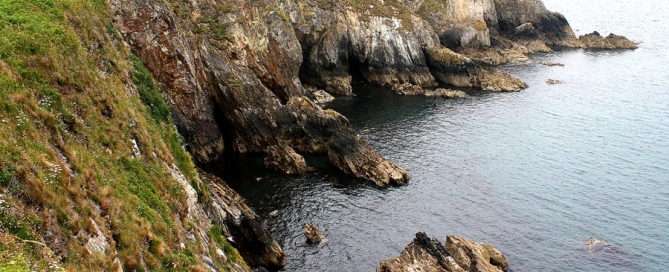 Cliffs above Ramsey Sound, Pembrokeshire