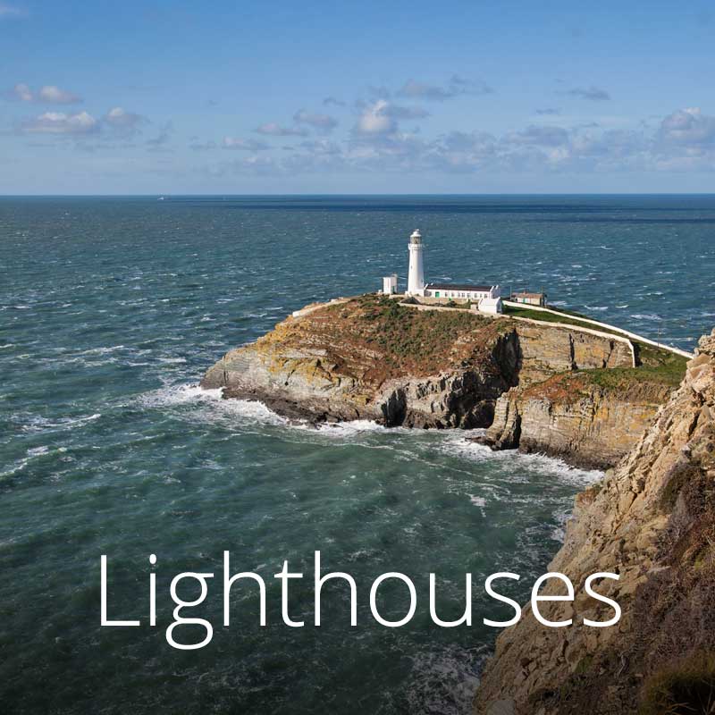 South Stack is just one of the dramatic lighthouses around the Welsh coast