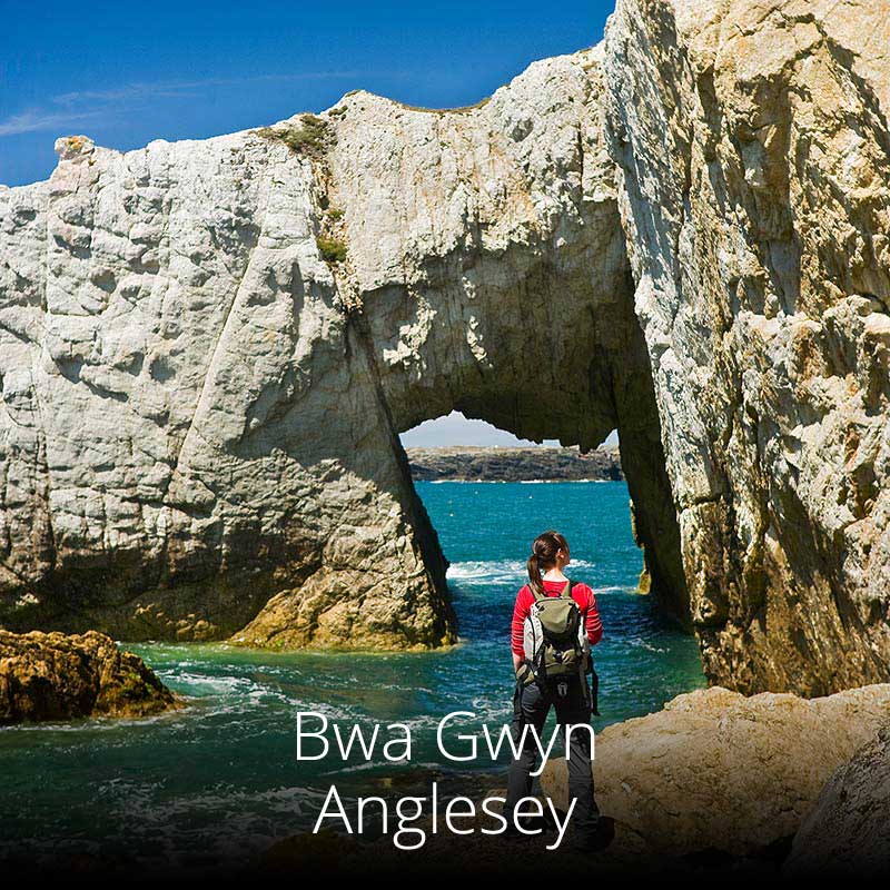 Anglesey's Bwa Gwyn, or 'white arch', can be visited from the Wales Coast Path