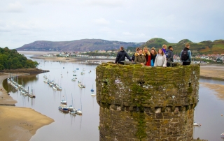 Conwy Castle - on the North Wales Coast section of the Wales Coast Path