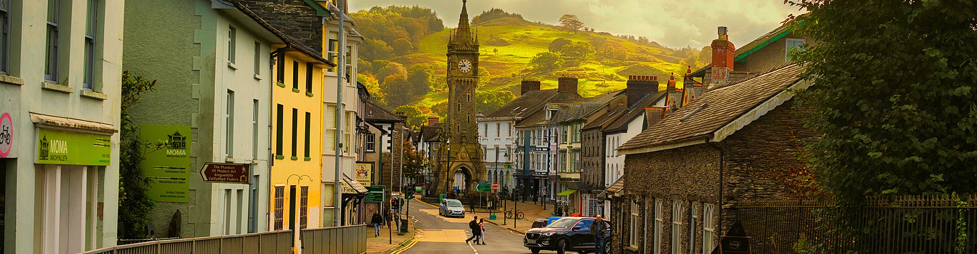 Machynlleth is a fascinating town on the Wales Coast Path