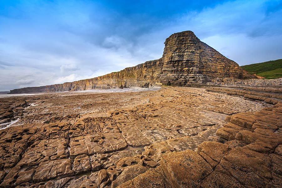 Nash Point is a prominent limestone headland on the Glamorgan Heritage Coast, in South Wales