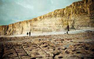 Limestone cliffs at Nash Point on the Glamorgan Heritage Coast