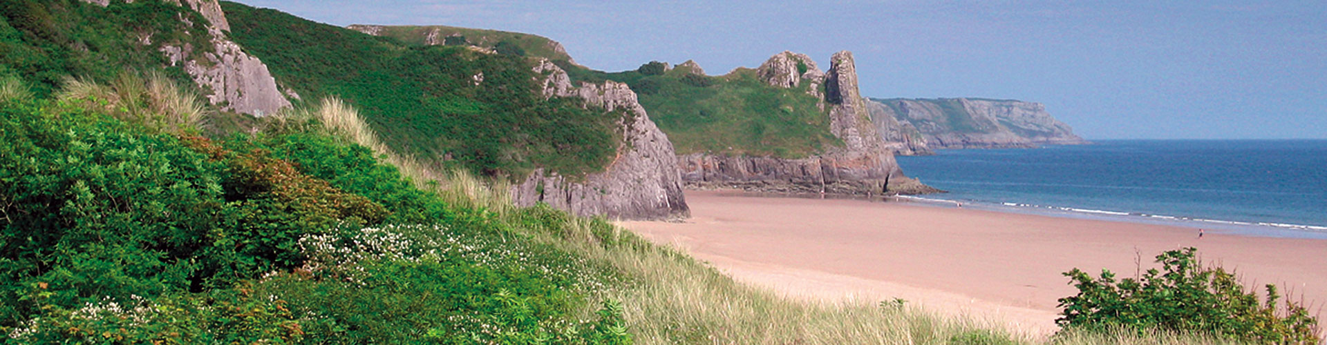 Oxwich Bay on the Gower - part of the Wales Coast Path