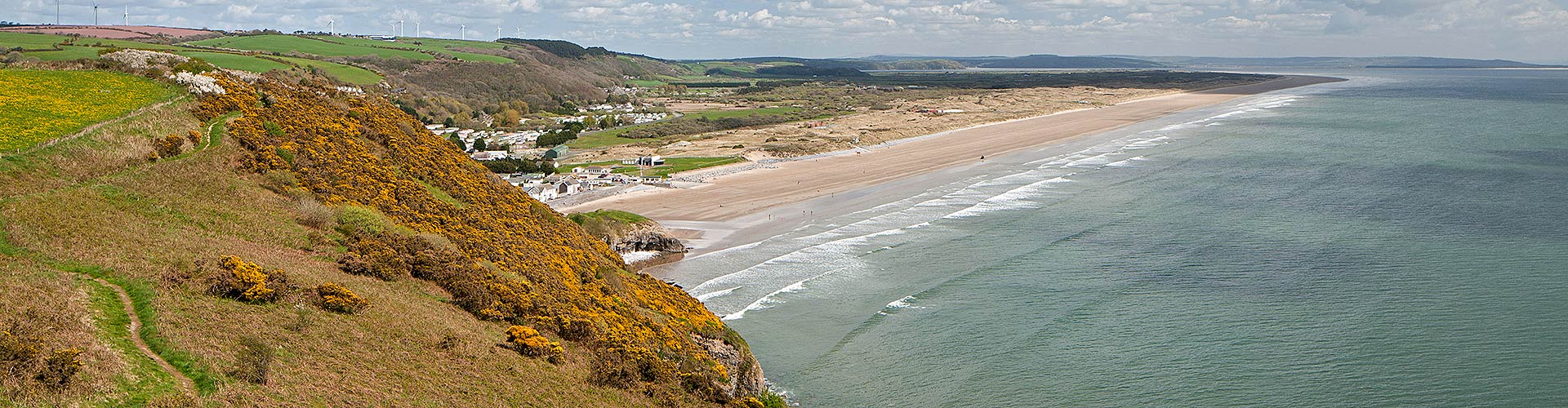 pendine Pendine Sands on the Wales Coast Path