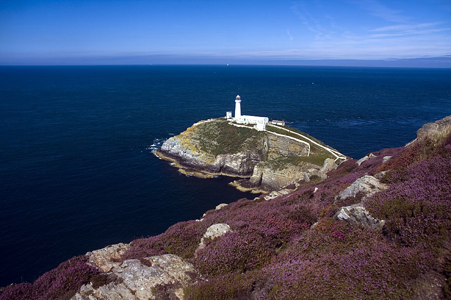 South Stack Lighthouse, on Holyhead Mountain on the Isle of Anglesey