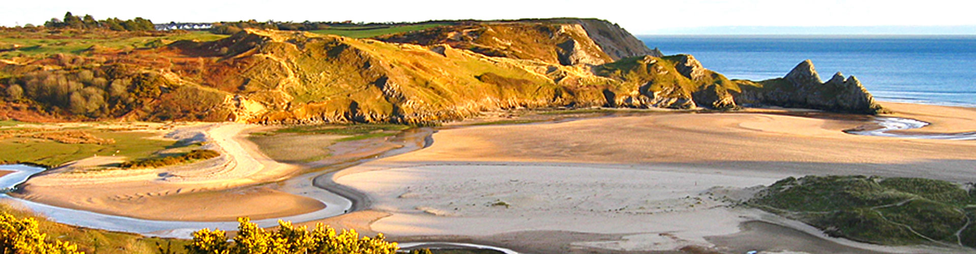 Three Cliffs Bay on the Wales Coastal Path