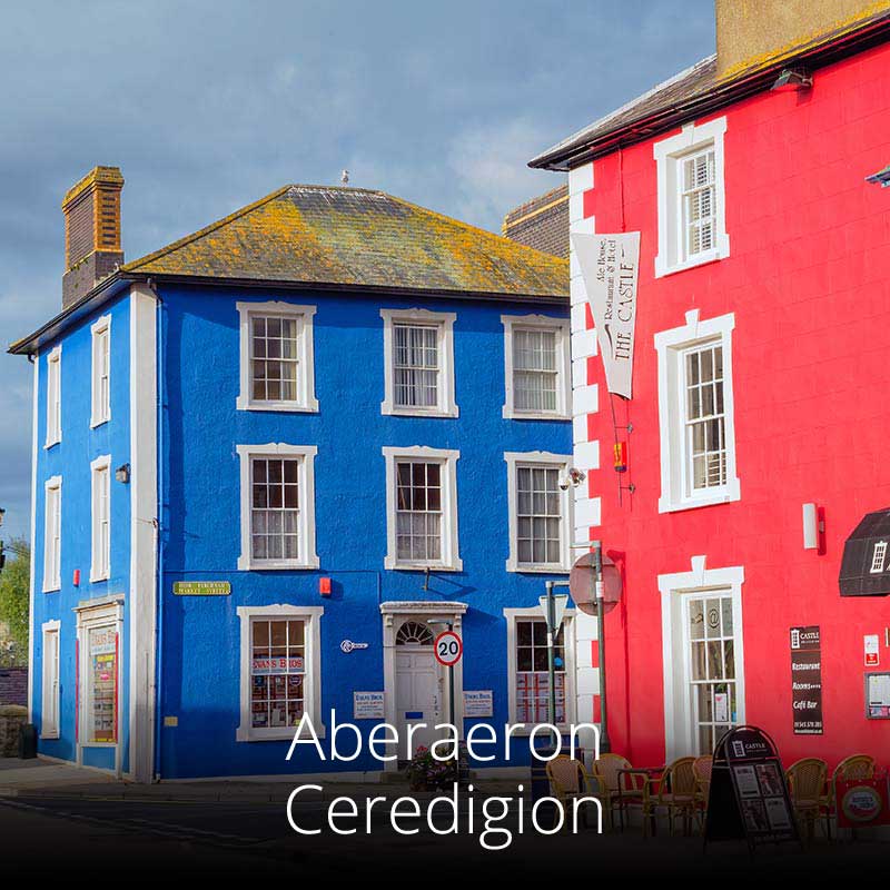 Aberaeron is a vibrant harbour town on the Wales Coast Path in mid-Wales